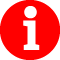 Ein roter Kreis mit einem i in weißer Schrift. Das Icon weißt auf Informationen hin.